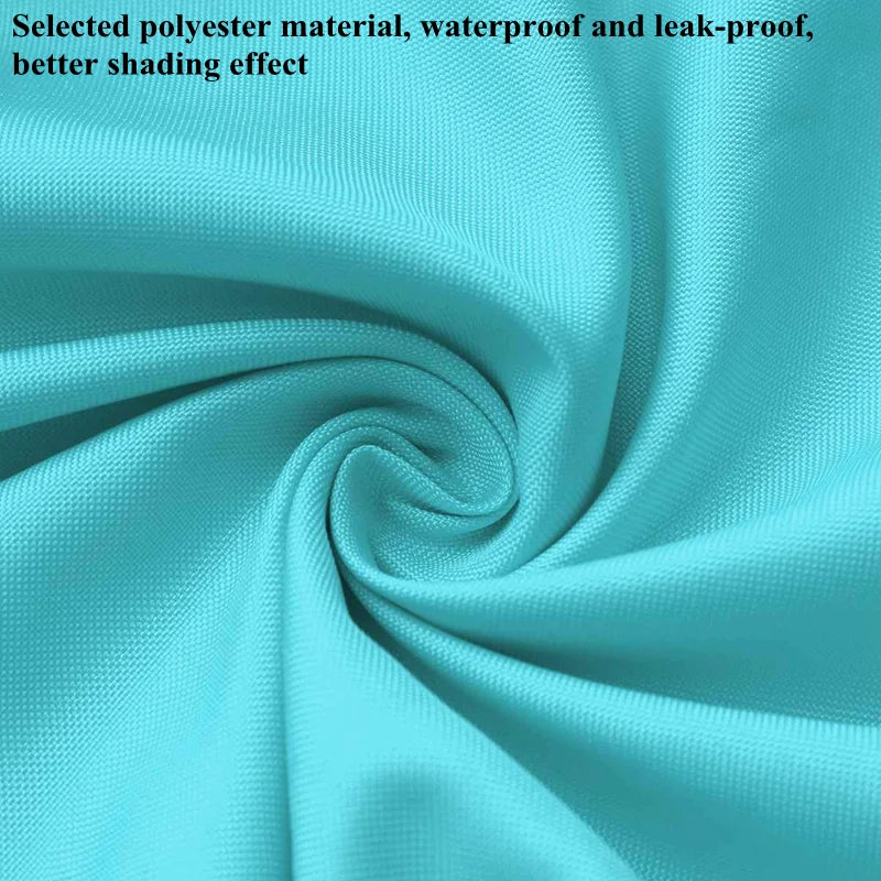 Waterproof Shading Sail Lake Blue Outdoor Awning Swimming Pool Cover Rainproof Sunshade Cloth Beach Camping Triangle Sun Shelter